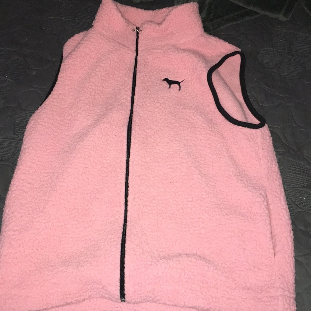 Pink faux fur